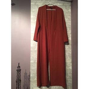 Long Cardigan - Burnt Orange